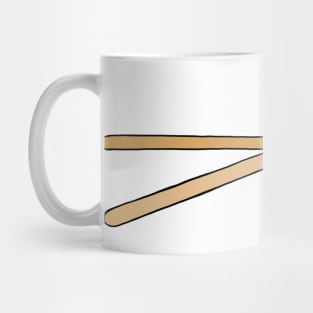 Drum Sticks Concert Illustration Mug